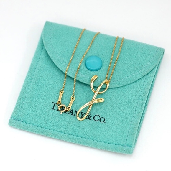 Tiffany & Co. Peretti Cursive Y 18k Yellow Gold Necklace - Picture 6 of 11